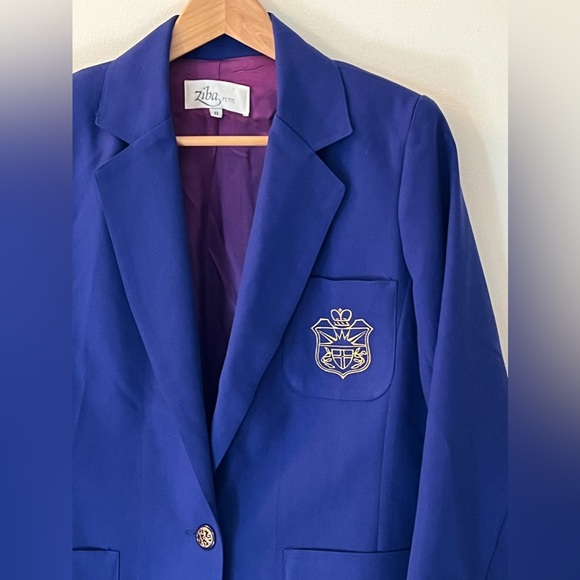 Vintage Royal Blue Country Club Style Blazer - Picture 6 of 11